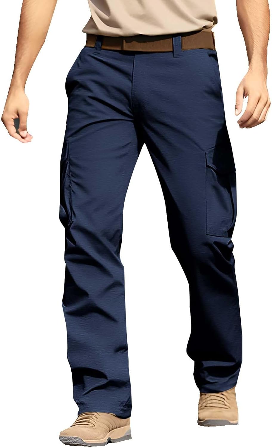 Tactical Cargo Work Pants for Men Construction Outdoor Waterproof Quick Dry Ripstop Hiking Travel Pants with Pockets