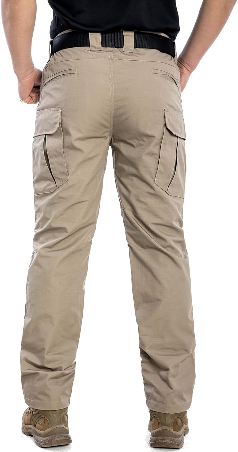 Mens Tactical Pants Ripstop Waterproof Stretch Cargo Work Pants with 8 Pockets Outdoor Lightweight Hiking Pants Mens Tactical Pants Ripstop Waterproof Stretch Cargo Work Pants with 8 Pockets Outdoor Lightweight Hiking Pants