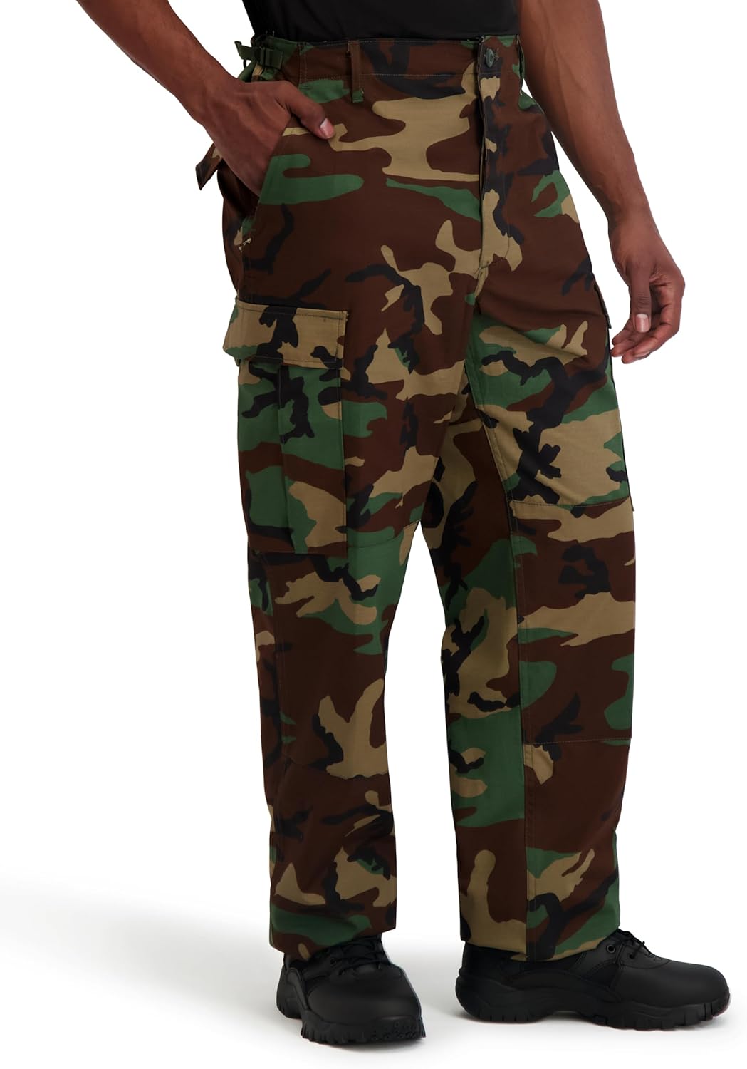 BDU Trouser Button Fly - Battle Rip 65 35 Ripstop
