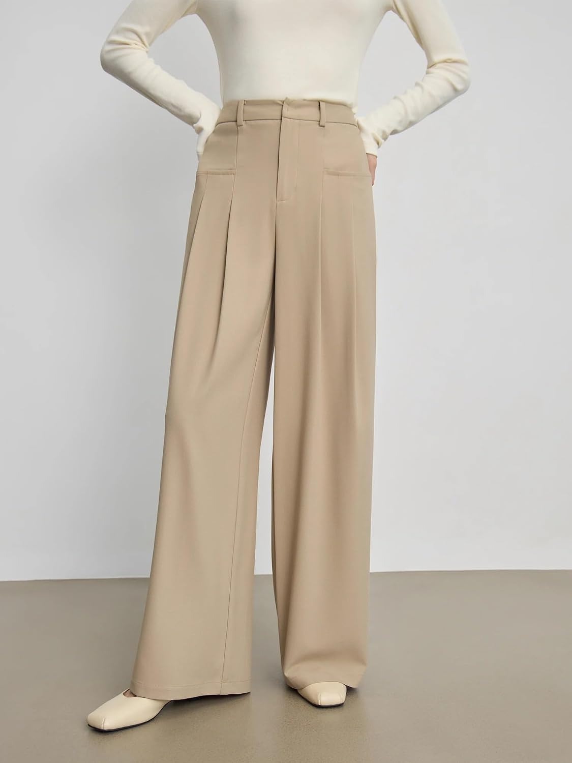 Women's Wide Leg Casual Pants Length Crotch Pants for Women