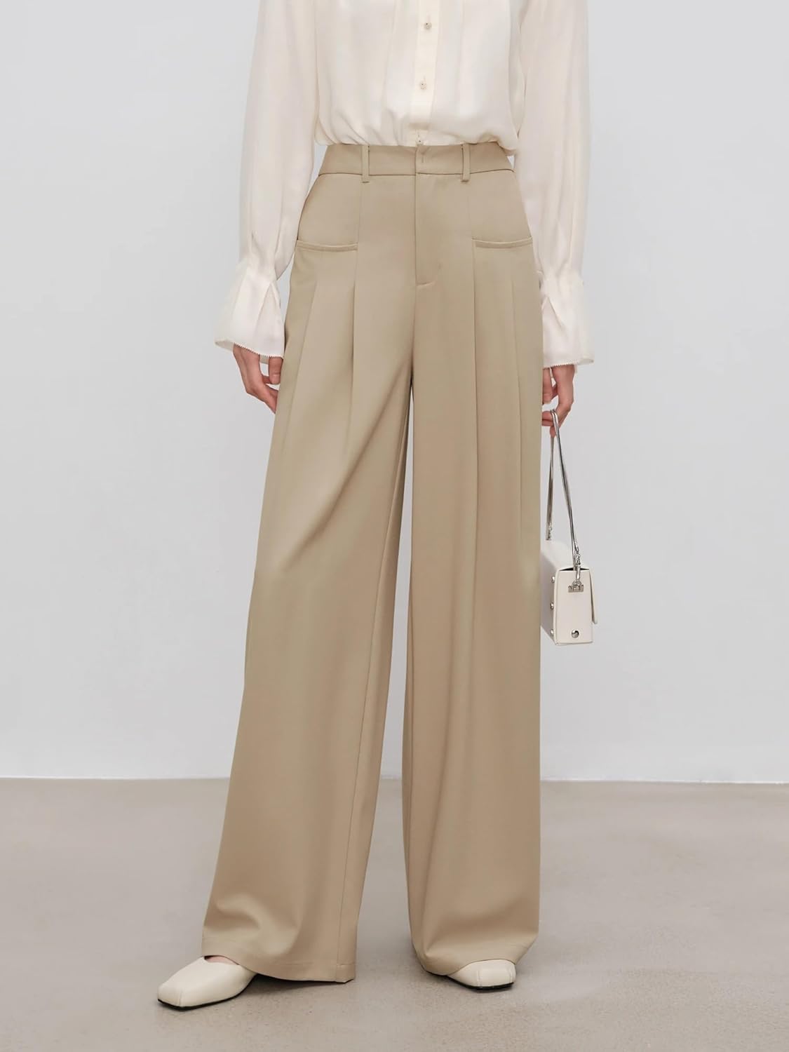 Women's Wide Leg Casual Pants Length Crotch Pants for Women