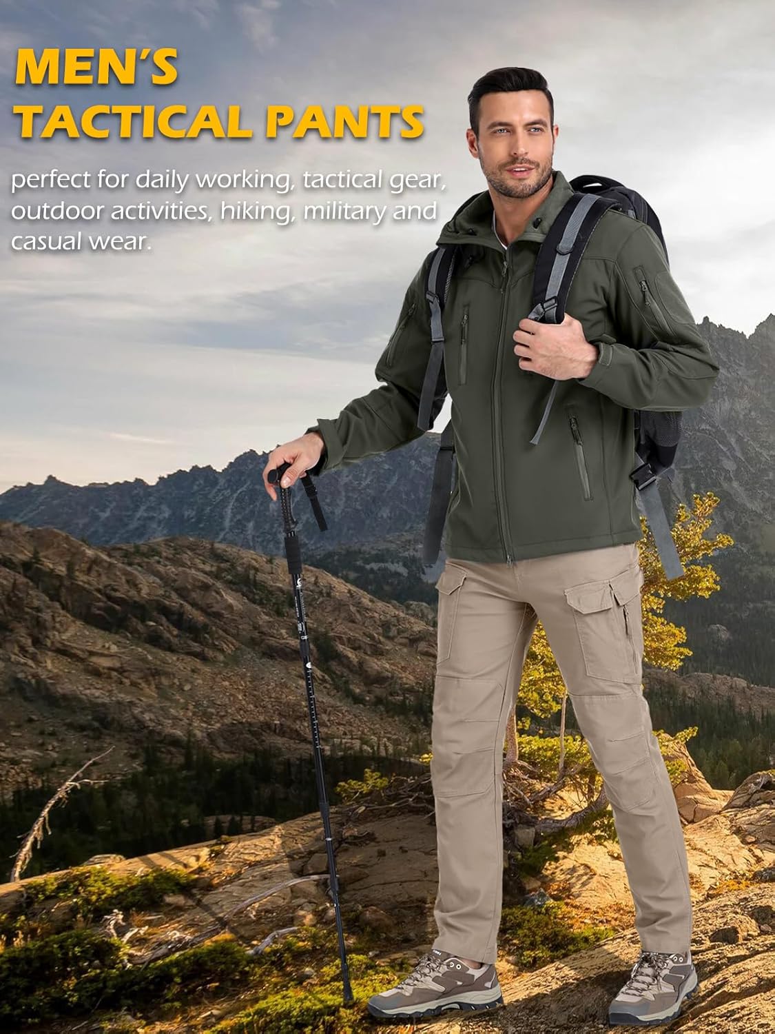 Men's Cotton Hiking Tactical Pants Lightweight Stretch Military Combat Cargo Work Pants Men's Cotton Hiking Tactical Pants Lightweight Stretch Military Combat Cargo Work Pants
