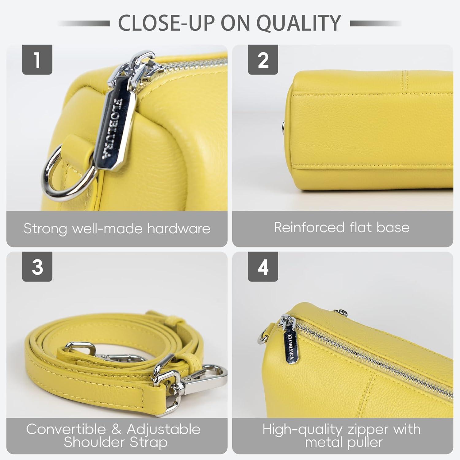 Women's Genuine Leather Mini Crossbody Bag Small Shoulder Purse Barrel Bag