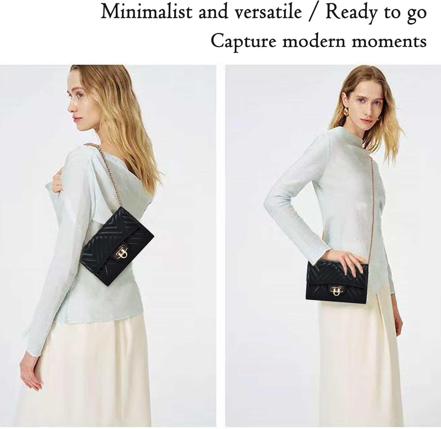 Small Crossbody Bag for Women Compact Phone Bag & Wallet Lightweight for Work Travel or Casual Outings