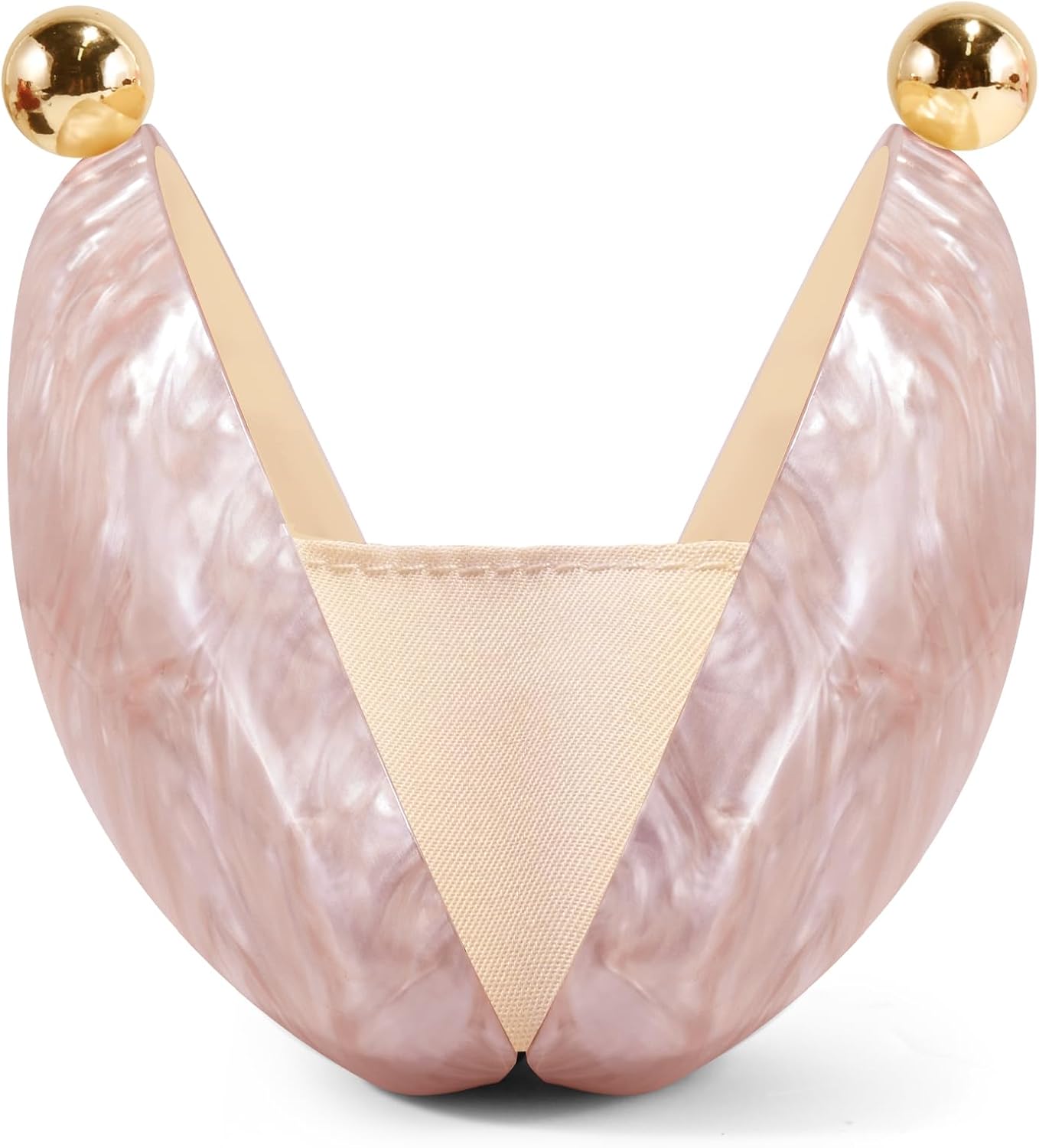 Acrylic Seashell Clutch Purse for Women Marble Evening Bag Wedding Party Handbags