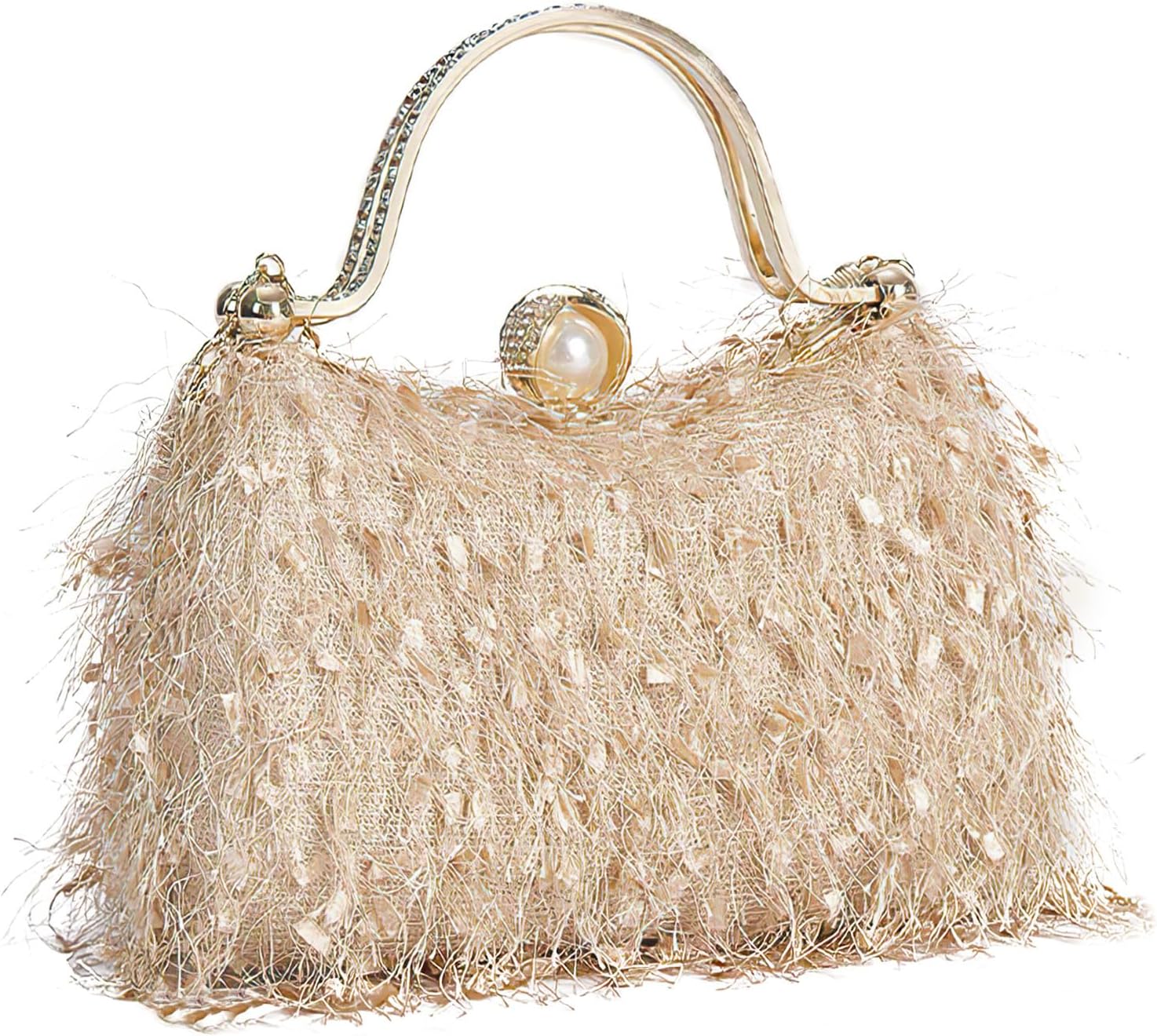 Clutch Purse for Women Evening Bag with Removable Chain Strap Handbag for Wedding Prom Cocktail Party