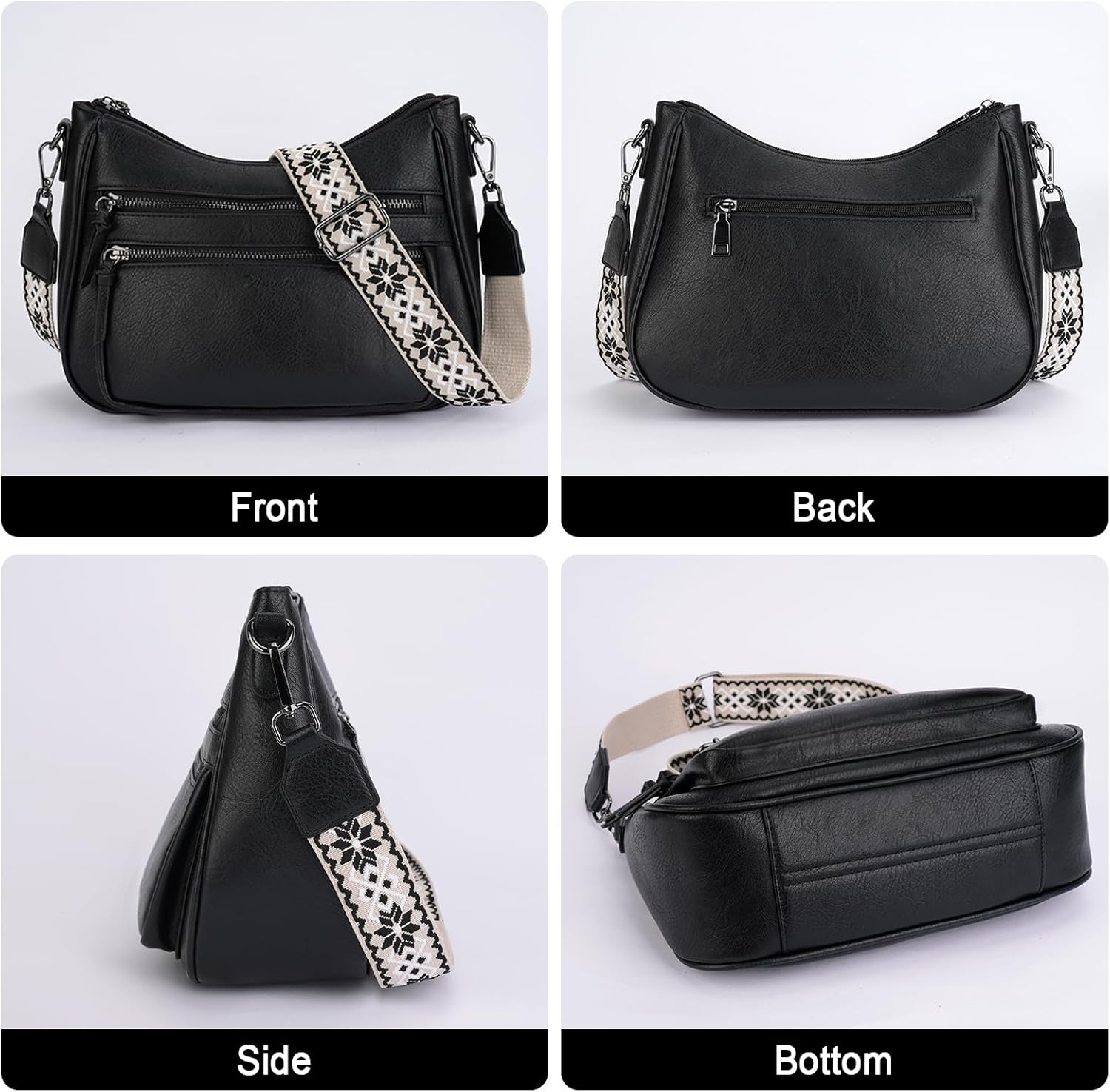 Crossbody Purses for Women Leather Bag Multi Pocket Shoulder Handbag Lightweight Travel Crossbody Purses for Women Leather Bag Multi Pocket Shoulder Handbag Lightweight Travel