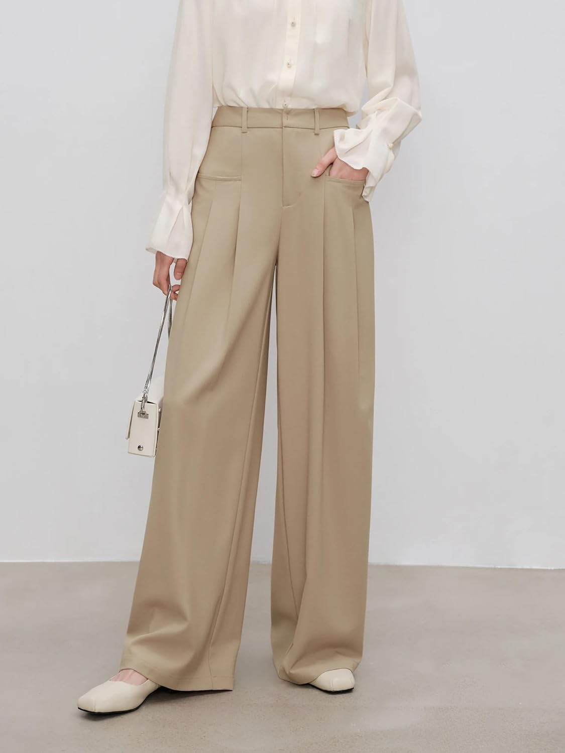 Women's Wide Leg Casual Pants Length Crotch Pants for Women
