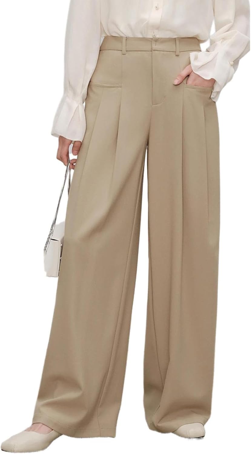 Women's Wide Leg Casual Pants Length Crotch Pants for Women