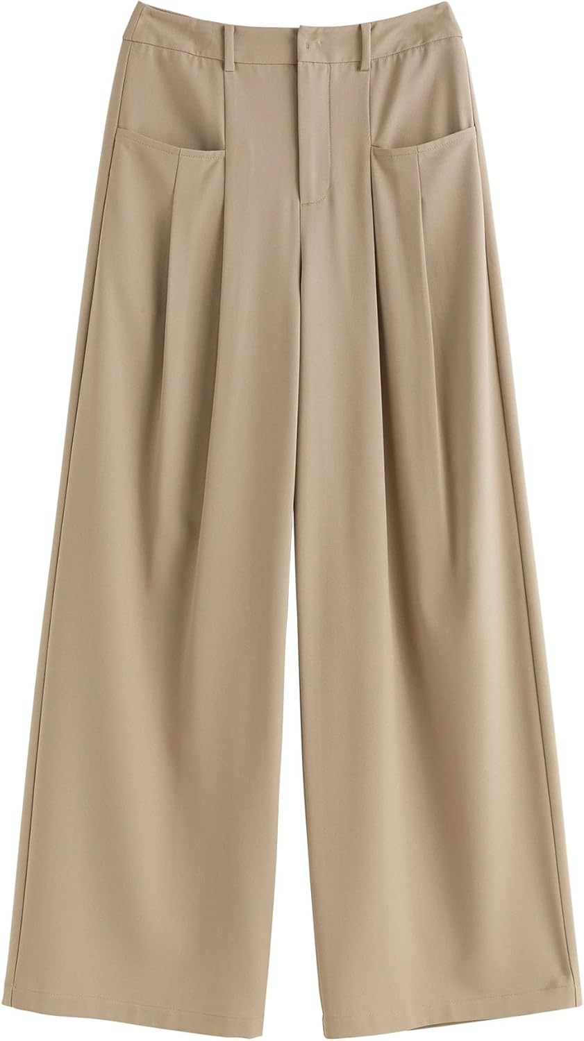 Women's Wide Leg Casual Pants Length Crotch Pants for Women