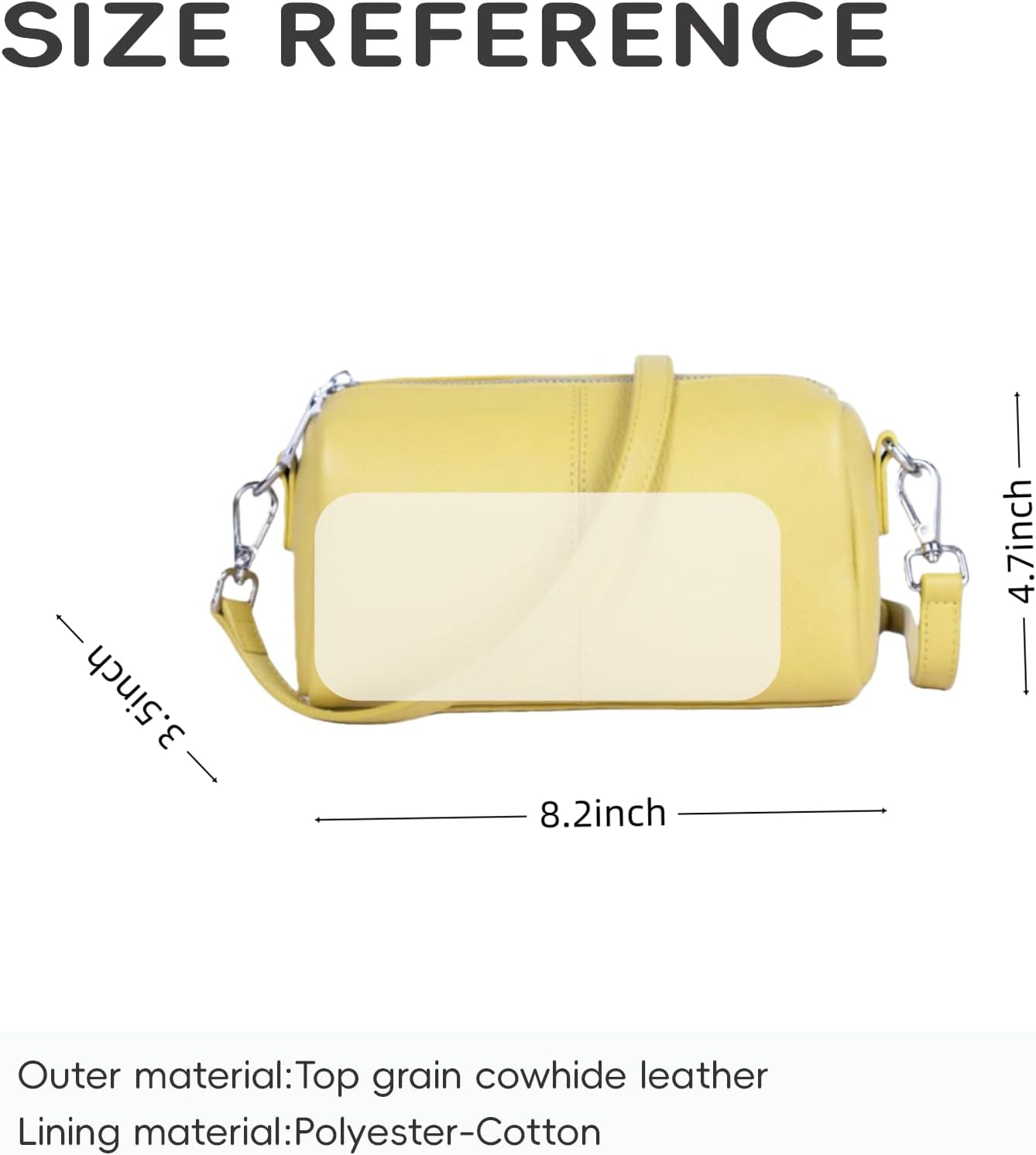 Women's Genuine Leather Mini Crossbody Bag Small Shoulder Purse Barrel Bag