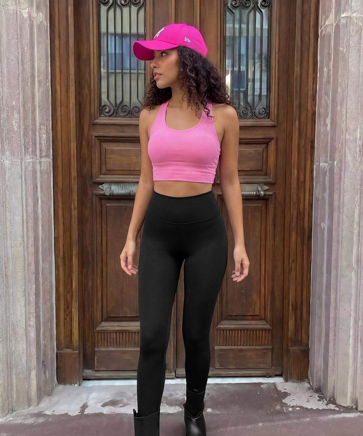 Womens Buttery Seamless Yoga Leggings High Waisted Tummy Control Booty Lifting Pants No Front Seam Gym Workout