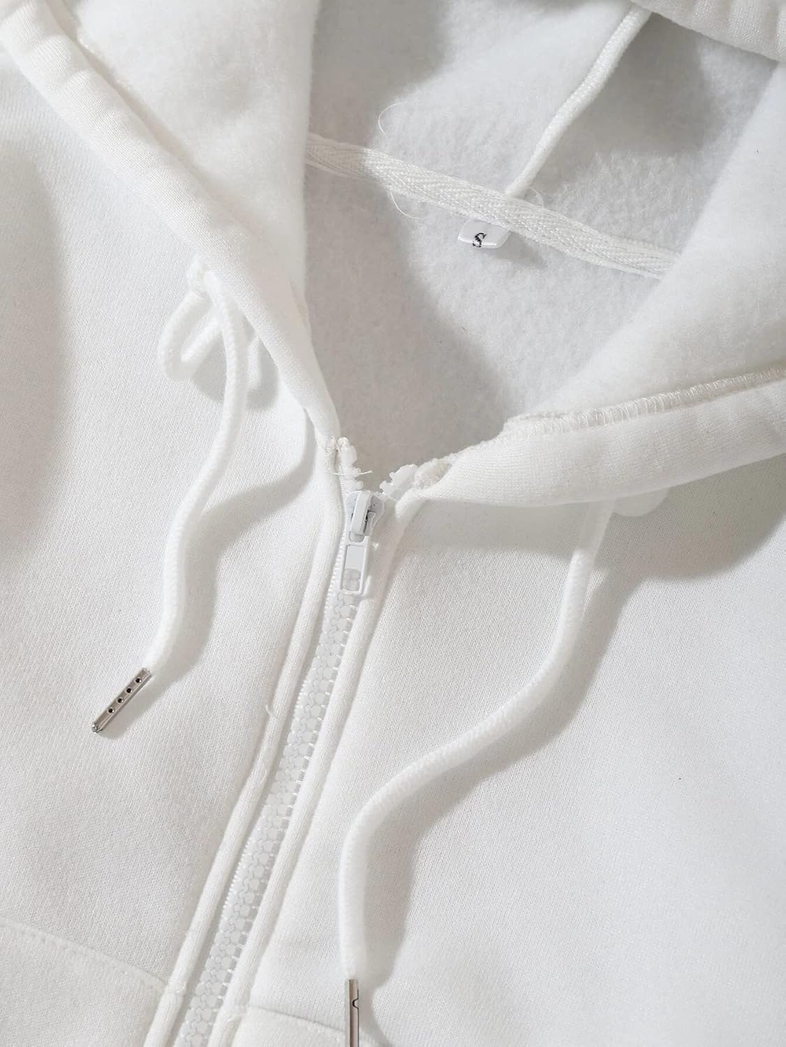 Women Fleece Full Zip Up Cropped Hoodie Sweatshirt 90s Long Sleeve Drawstring Hooded Crop Jacket Top with Pockets Women Fleece Full Zip Up Cropped Hoodie Sweatshirt 90s Long Sleeve Drawstring Hooded Crop Jacket Top with Pockets