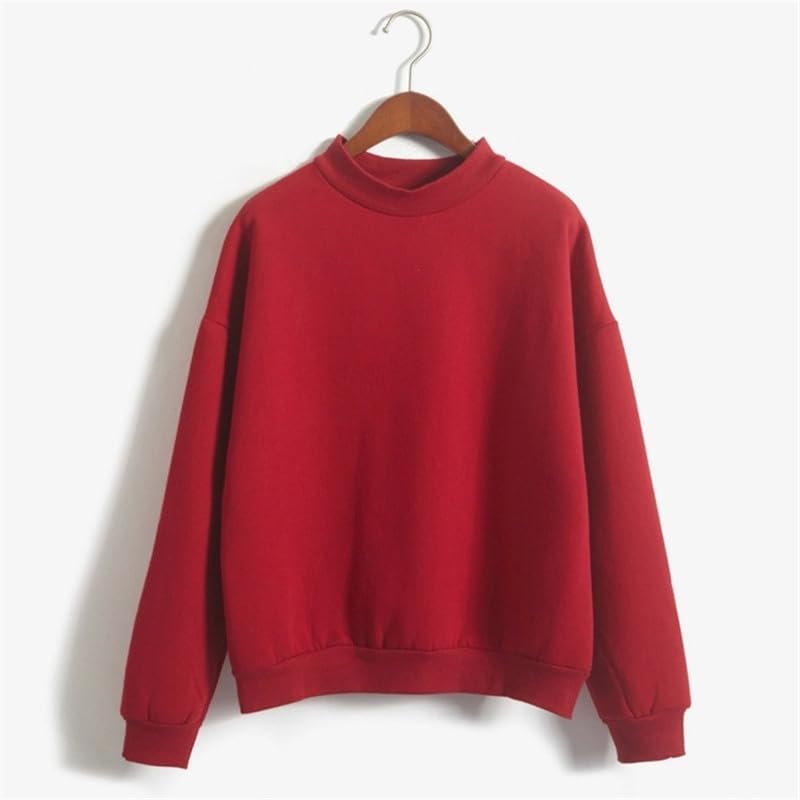 Crewneck Fleece Sweatshirts For Women Cute Fall Fashion Outfits Long Sleeve Oversized Sweatshirt Pullover Sweater